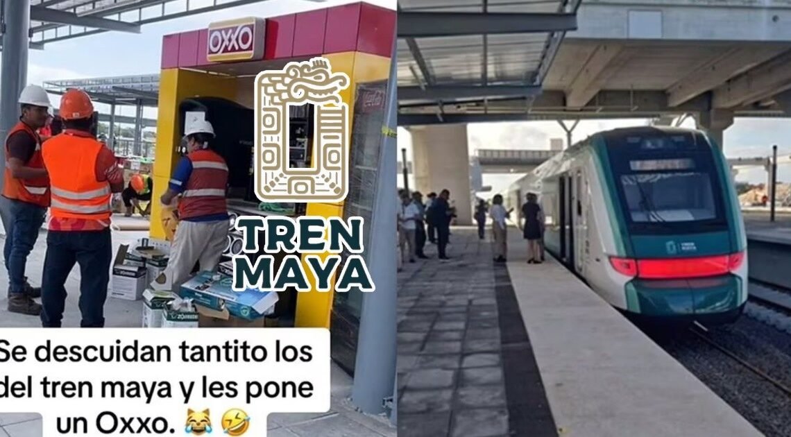 Hallan mini Oxxo en Tren Maya y se viraliza en redes