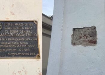 Desaparece placa conmemorativa de un expresidente de la República