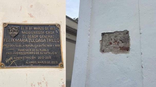 Desaparece placa conmemorativa de un expresidente de la República Desaparece placa conmemorativa de un expresidente de la República
