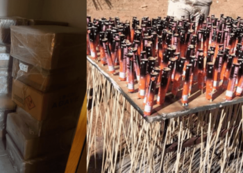 Aseguran “polvorín” pirotécnico de 2.5 toneladas en Agua Prieta