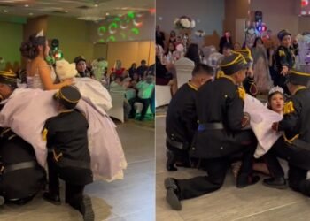 VIDEO: Quinceañera sufre caída luego de que chambelanes no aguantaran al cargarla