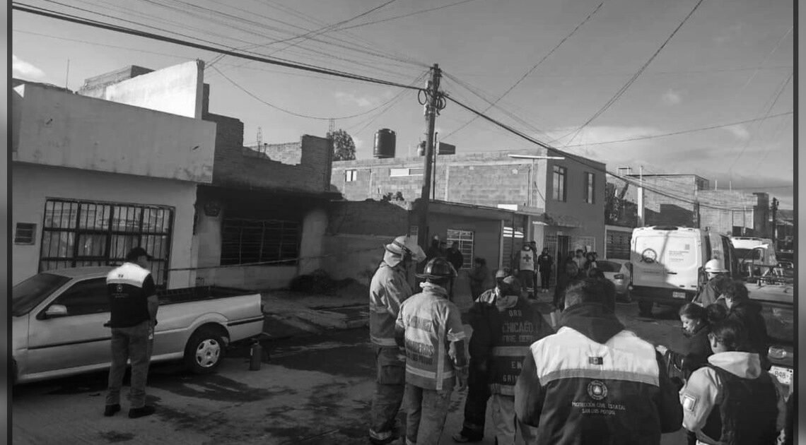 Mueren 3 mujeres calcinadas al incendiarse su casa mientras preparaban la cena de Navidad en SLP
