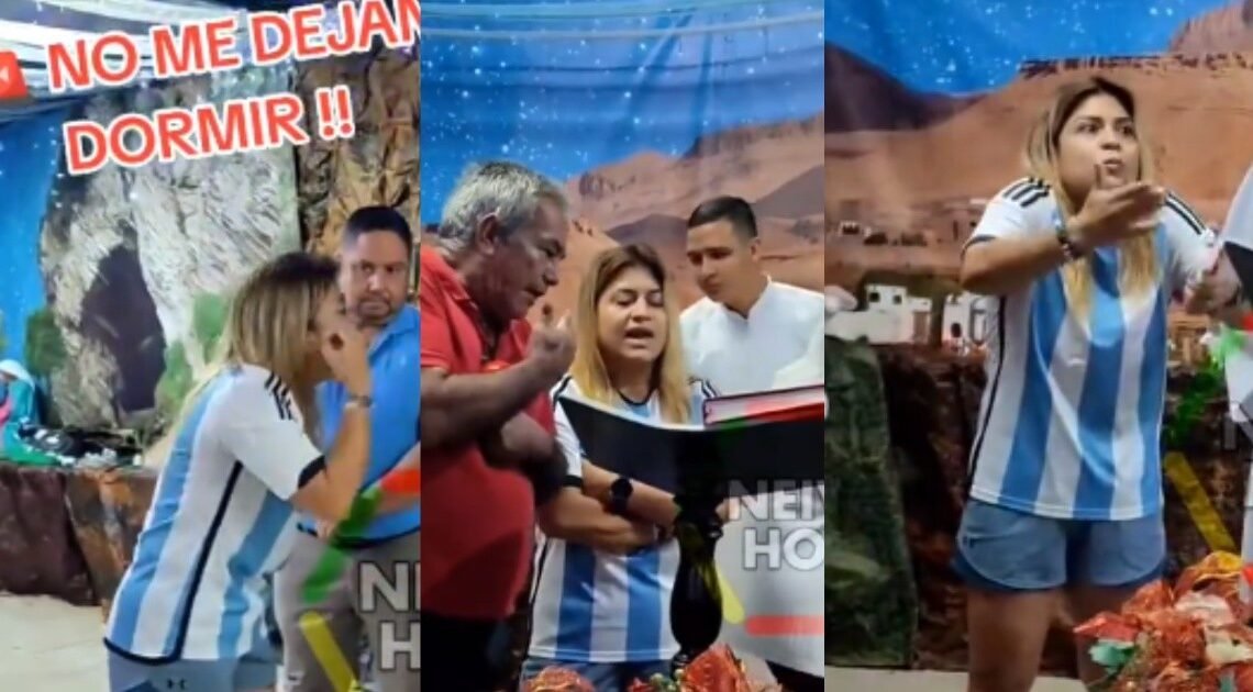 VIDEO: Mujer interrumpe misa navideña porque no la dejaban dormir y se viraliza: “¡Hacen mucho ruido!”