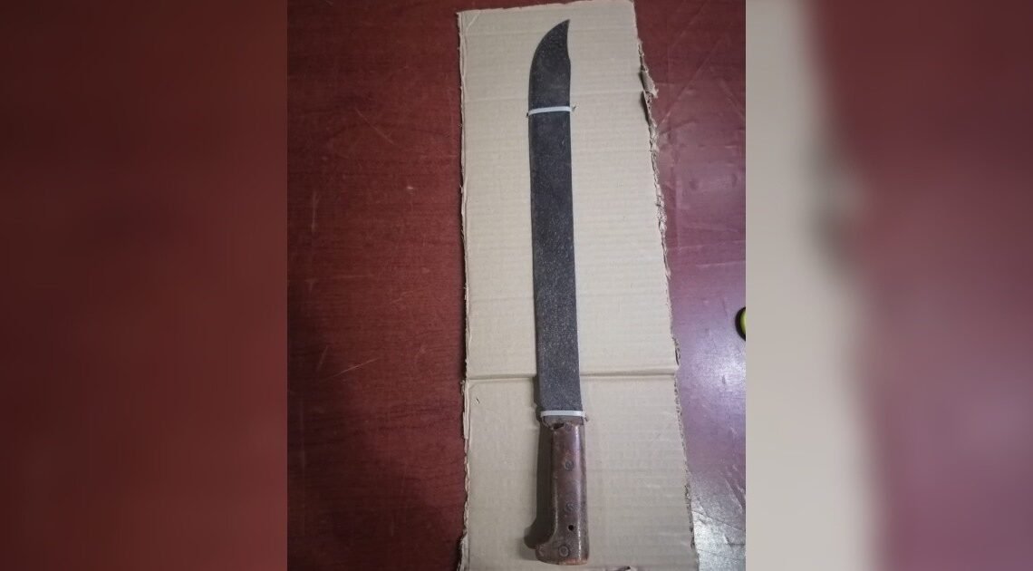 Rosario “N” aprendida por portación de arma blanca en poblado Miguel Alemán Rosario “N” aprendida por portación de arma blanca en poblado Miguel Alemán
