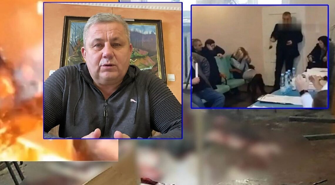 VIDEO: Político explota granadas en Ucrania durante reunión; hiere a más de 20 personas VIDEO: Político explota granadas en Ucrania durante reunión; hiere a más de 20 personas