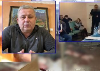 VIDEO: Político explota granadas en Ucrania durante reunión; hiere a más de 20 personas