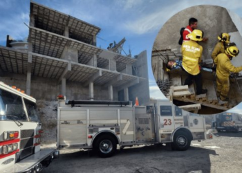 Trabajador cae 4.5 metros de altura en construcción de San Carlos