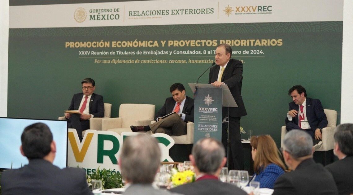 Impulsa Alfonso Durazo el Plan Sonora ante embajadores y cónsules de México