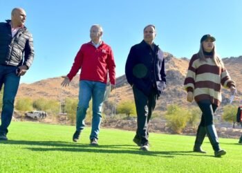 Supervisa alcalde Astiazarán obra en El Cárcamo
