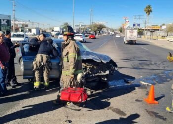 Choque en Periférico Sur y Paseo Las Lomas deja una persona lesionada