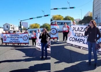 Protesta del Staus busca diálogo y cumplimiento de acuerdos