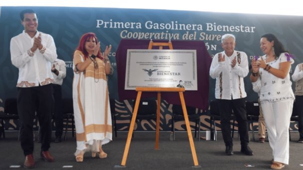 Inaugura AMLO primera gasolinera del Bienestar en Campeche Inaugura AMLO primera gasolinera del Bienestar en Campeche