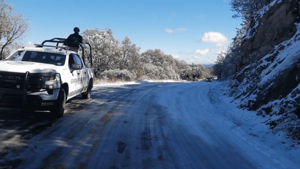 Cierran temporalmente tramo Yécora-Hermosillo por cristalización de carretera Cierran temporalmente tramo Yécora-Hermosillo por cristalización de carretera