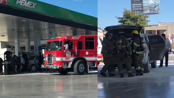 Trabajadores de gasolinera lograron apagar un conato de incendio de carro Trabajadores de gasolinera lograron apagar un conato de incendio de carro