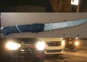 Hombre que deambulaba a media noche con cuchillo es detenido en Hermosillo