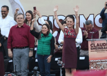 “Llegamos unidos, fuertes y victoriosos”, asegura Sheinbaum en cierre