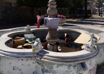 La fuente de las Ranitas del Parque El Mundito se encuentra abandonada