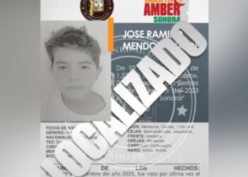 Localizan a salvo a José Ramiro Mendoza, menor desaparecido en Hermosillo