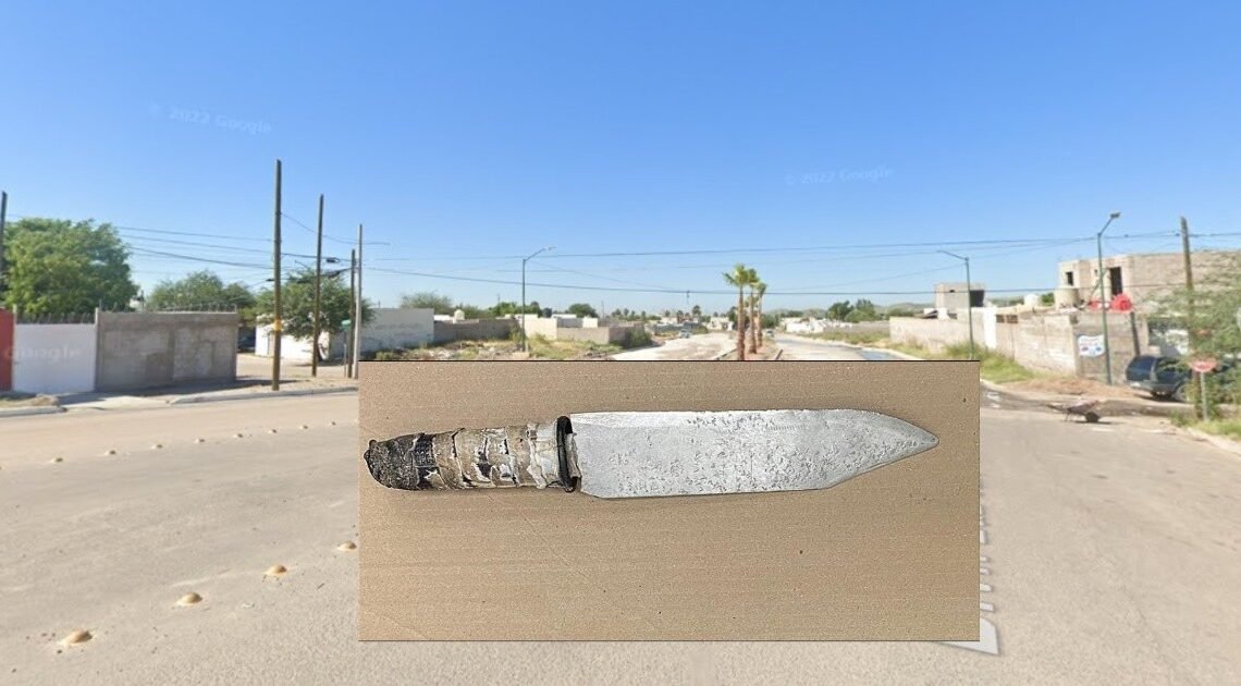 Arrestan a sujeto por portar machete con filo de madrugada en La Caridad, en Hermosillo Arrestan a sujeto por portar machete con filo de madrugada en La Caridad, en Hermosillo