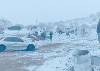 Sonora registró nevadas y lluvias durante la tarde del domingo