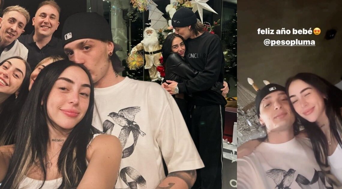 FOTOS: Peso Pluma y Nicki Nicole reciben el Año Nuevo en Argentina con “te amo” y “hambre de callar memes”