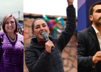 ¿Cuándo serán los cierres de precampaña de Sheinbaum, Gálvez y Máynez?