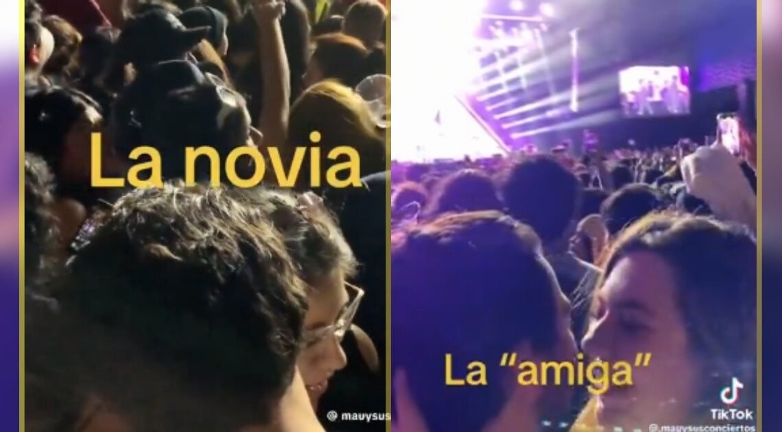 VIDEO: Joven es captada besando al novio de su amiga en pleno concierto y desata críticas en redes sociales