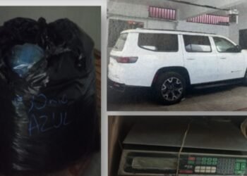 Aseguran droga y un vehículo en inmueble de la colonia Fuentes del Mezquital, en Hermosillo