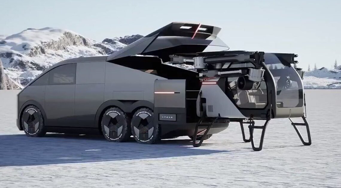CES 2024: Presentan el “auto volador” que va dentro de otro vehículo