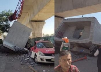 Colapsa estructura de Tren Interurbano México-Toluca