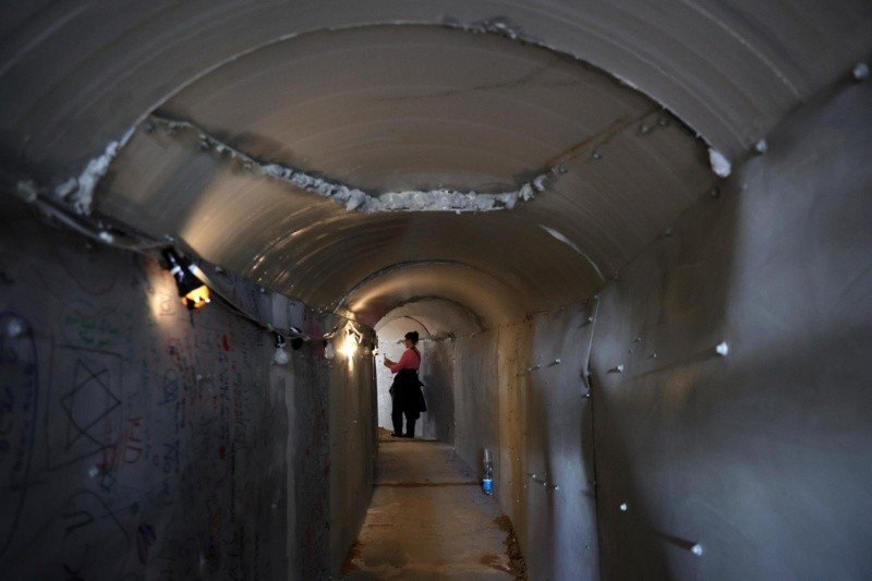 Así es el túnel de Hamás recreado en Israel para 