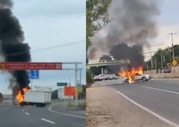 VIDEOS: Detención de presunto líder criminal desata ataques armados y quema de autos en Guanajuato