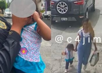 Niña de 2 años abandonada en la calle con un pan y 5 pesos