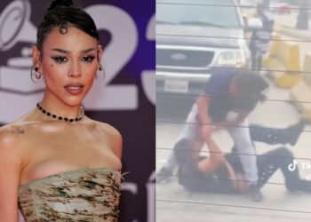 Danna Paola causa revuelo en redes sociales al grabar una pelea de comerciantes en carretera