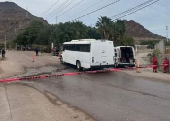 Muere mujer atropellada por camión de transporte público en Guaymas