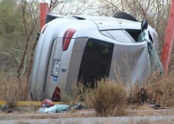 Aparatoso accidente deja un muerto y cuatro lesionados en Ciudad Obregón