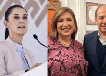 Claudia Sheinbaum critica reunión de Xóchitl Gálvez con Felipe Calderón