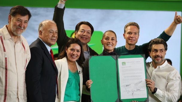 Partido Verde constata a Claudia Sheinbaum como su candidata presidencial Partido Verde constata a Claudia Sheinbaum como su candidata presidencial