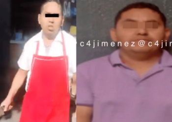 Detienen a taquero por amenazar a clientes con machete