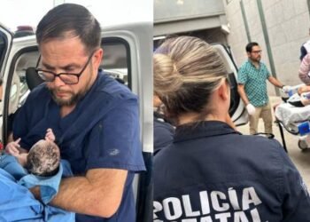Mujer da a luz adentro de una patrulla de la PESP