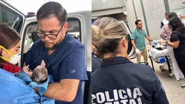Mujer da a luz adentro de una patrulla de la PESP Mujer da a luz adentro de una patrulla de la PESP