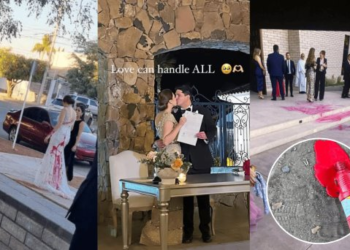 Novia enfrenta sabotaje el día de su boda ¡le manchan el vestido de pintura!