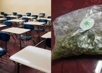 Encuentran una bolsa de mariguana en una escuela primaria