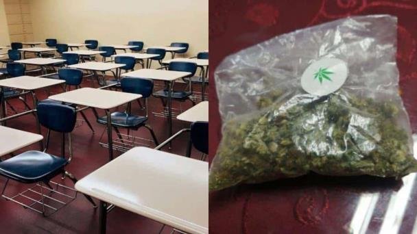 Encuentran una bolsa de mariguana en una escuela primaria Encuentran una bolsa de mariguana en una escuela primaria