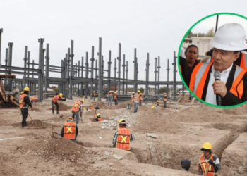 Gobernador supervisa avance del nuevo hospital del IMSS en Navojoa
