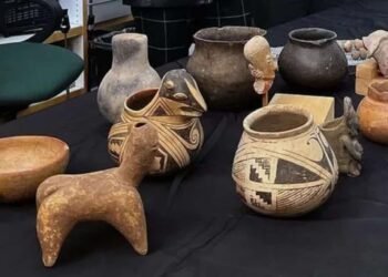 México recibe 41 piezas arqueológicas prehispánicas