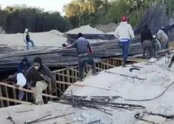 Rescate de los trabajadores atrapados en la construcción del Tren Maya