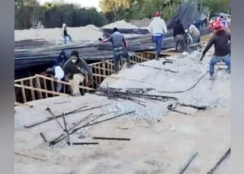 Colapsa estructura del Tren Maya en Quintana Roo; hay dos lesionados