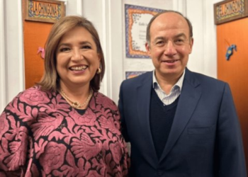 Xóchitl Gálvez se reúne con Felipe Calderón en Madrid, España