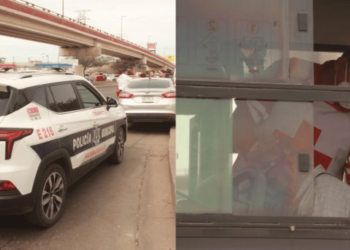 Dos pasajeros del Transporte Urbano resultan heridos en choque con un sedán